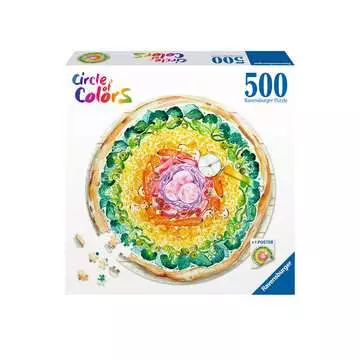 Puzzle rond 500 p - Pizza (Circle of Colors) Puzzle;Puzzles adultes - Image 1 - Ravensburger