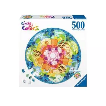 Puzzle rond 500 p - Crème glacée (Circle of Colors) Puzzle;Puzzles adultes - Image 1 - Ravensburger