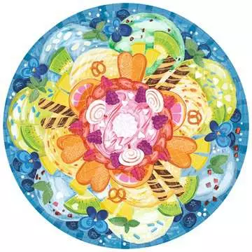 Puzzle rond 500 p - Crème glacée (Circle of Colors) Puzzle;Puzzles adultes - Image 2 - Ravensburger