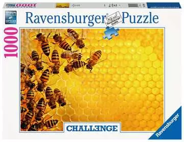 Challenge Puzzle: Včely na medové plástvi 1000 dílků 2D Puzzle;Puzzle pro dospělé - obrázek 1 - Ravensburger