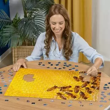 Challenge Puzzle: Včely na medové plástvi 1000 dílků 2D Puzzle;Puzzle pro dospělé - obrázek 3 - Ravensburger