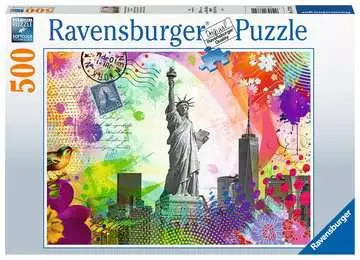 New York Postcard Pussel;Vuxenpussel - bild 1 - Ravensburger