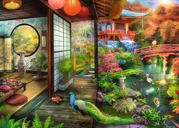 Japanese Garden Teahouse  1000p Puslespil;Puslespil for voksne - Billede 2 - Ravensburger