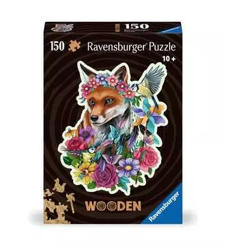 Puzzle en bois - Forme - 150 pcs - Renard coloré Puzzle;Puzzles adultes - Image 1 - Ravensburger