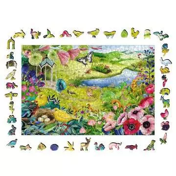 Dřevěné puzzle Divoká zahrada 500 dílků 2D Puzzle;Puzzle pro dospělé - obrázek 3 - Ravensburger