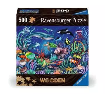 17515 4  ウッドパズル  アンダー・ザ・シー  500 パズル;ウッドパズル - 画像 1 - Ravensburger