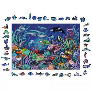Puzzle en bois - Rectangulaire - 500 pcs - Monde marin coloré Puzzle;Puzzles adultes - Image 3 - Ravensburger