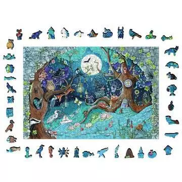 Puzzle en bois - Rectangulaire - 500 pcs - Forêt fantastique Puzzle;Puzzles adultes - Image 3 - Ravensburger