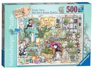Crazy Cats - Tom Cat’s House Plants Puslespil;Puslespil for voksne - Billede 1 - Ravensburger