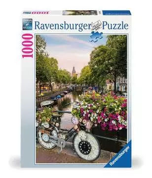 Bicycle Amsterdam 1000p Pussel;Vuxenpussel - bild 1 - Ravensburger