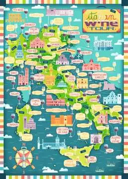 Mapa Itálie - Italská vinařská prohlídka 1000 dílků 2D Puzzle;Puzzle pro dospělé - obrázek 1 - Ravensburger