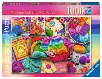 Vintage Knitting & Crochet Pussel;Vuxenpussel - bild 1 - Ravensburger