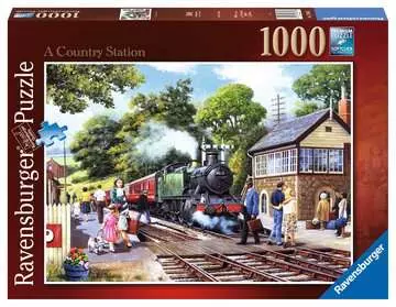 Vlaková zastávka na venkově 1000 dílků 2D Puzzle;Puzzle pro dospělé - obrázek 1 - Ravensburger