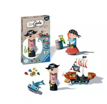 EcoCreate Mini: Pirati Giochi Creativi;EcoCreate - immagine 2 - Ravensburger