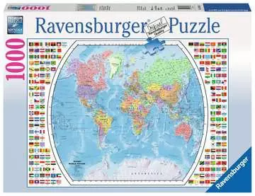 Political World Map Puslespil;Puslespil for voksne - Billede 1 - Ravensburger