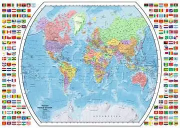 Political World Map Puslespill;Voksenpuslespill - bilde 2 - Ravensburger