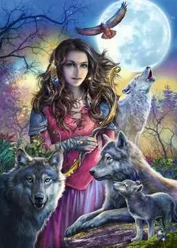 Puzzle 2D 1000 elementów: Patronka wilków Puzzle;Puzzle dla dorosłych - Zdjęcie 2 - Ravensburger