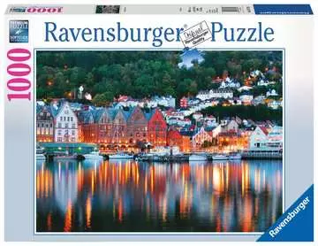 Puzzle 2D 1000 elementów: Bergen Norwegia Puzzle;Puzzle dla dorosłych - Zdjęcie 1 - Ravensburger
