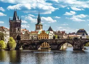 Praha: Pohled na Karlův most 1000 dílků 2D Puzzle;Puzzle pro dospělé - obrázek 2 - Ravensburger