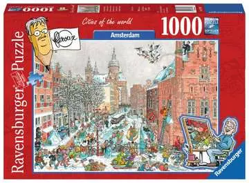 AMSTERDAM ZIMĄ 1000EL Puzzle;Puzzle dla dorosłych - Zdjęcie 1 - Ravensburger