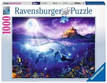 WIELORYBY W BLASKU KSIĘŻYCA 1000EL Puzzle;Puzzle dla dorosłych - Zdjęcie 1 - Ravensburger