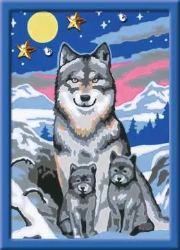 CreArt Serie E - Lobos a la luz de la luna Juegos Creativos;CreArt Niños - imagen 1 - Ravensburger