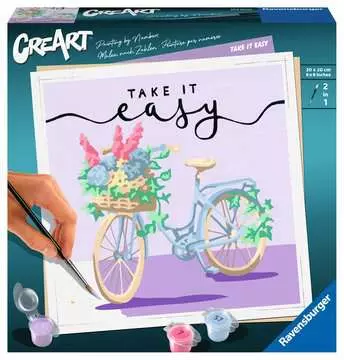 CreArt - 20x20 cm - Take it easy Loisirs créatifs;Peinture - Numéro d’art - Image 1 - Ravensburger
