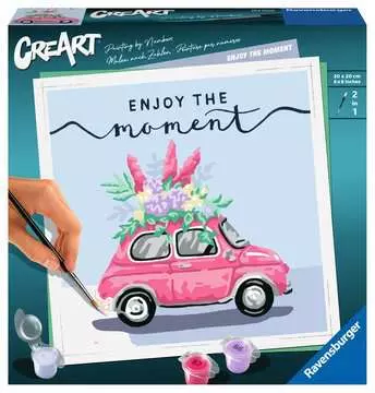 CreArt - 20x20 cm - Enjoy the moment Loisirs créatifs;Peinture - Numéro d’art - Image 1 - Ravensburger