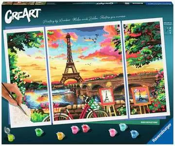 CreArt Serie Premium Trittico - Paris Reflections Giochi Creativi;CreArt Adulti - immagine 1 - Ravensburger