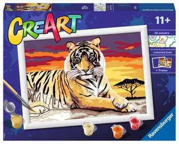 CreArt Majestátní tygr Kreativní a výtvarné hračky;CreArt Malování pro děti - obrázek 1 - Ravensburger