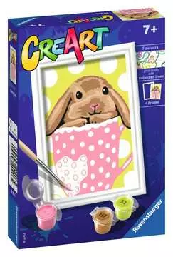 CreArt Roztomilý králík v hrnečku Kreativní a výtvarné hračky;CreArt Malování pro děti - obrázek 2 - Ravensburger