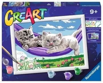 CreArt Serie D Classic - Gattini sull amaca Giochi Creativi;CreArt Bambini - immagine 1 - Ravensburger