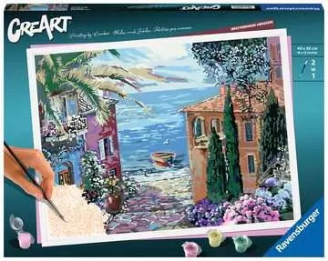 CreArt Serie Premium B - Paesaggio mediterraneo Giochi Creativi;CreArt Adulti - immagine 1 - Ravensburger