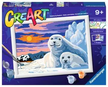 Creart Serie D Classic - Foche sul ghiaccio Giochi Creativi;CreArt Bambini - immagine 1 - Ravensburger