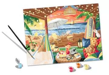 CreArt - 30x40 cm - Cozy Cabana Loisirs créatifs;Peinture - Numéro d’art - Image 3 - Ravensburger