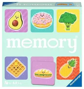 memory® Cibo divertente, Gioco Memory per Famiglie, Età Raccomandata 4+, 72 Tessere Giochi in Scatola;memory® - immagine 1 - Ravensburger