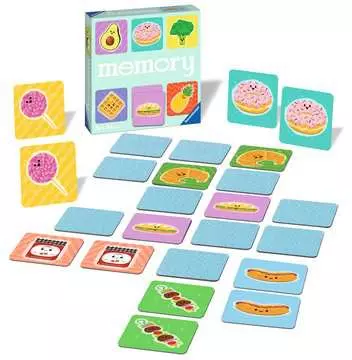 memory® Cibo divertente, Gioco Memory per Famiglie, Età Raccomandata 4+, 72 Tessere Giochi in Scatola;memory® - immagine 2 - Ravensburger