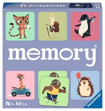 memory® Animali felici, Gioco Memory per Famiglie, Età Raccomandata 4+, 72 Tessere Giochi in Scatola;memory® - immagine 1 - Ravensburger