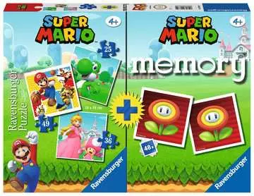 Super Mario 3 Puz.+memory® D/F/I/NL/E/PT Juegos;Multipack - imagen 1 - Ravensburger