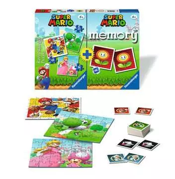 Super Mario 3 Puz.+memory® D/F/I/NL/E/PT Juegos;Multipack - imagen 2 - Ravensburger