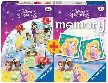 Princess 3Puzzl.+memory®  D/I/E/PT/SL/HR Juegos;Multipack - imagen 1 - Ravensburger