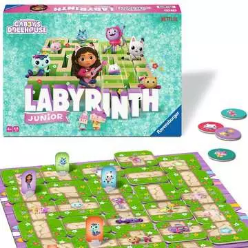 Gabby s Dollhouse Junior Labyrinth Spellen;Vrolijke kinderspellen - image 4 - Ravensburger