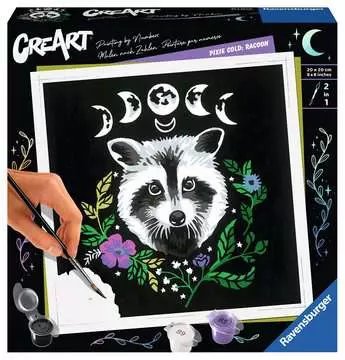 CreArt Serie Trend quadrati - Pixie Cold, Procione Giochi Creativi;CreArt Adulti - immagine 1 - Ravensburger