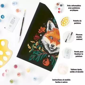 CreArt - 20x20cm - Renard / Pixie Cold Edition Loisirs créatifs;Peinture - Numéro d’art - Image 6 - Ravensburger