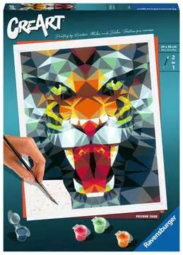 CreArt Serie Trend C - Tigre poligono Juegos Creativos;CreArt Adultos - imagen 1 - Ravensburger