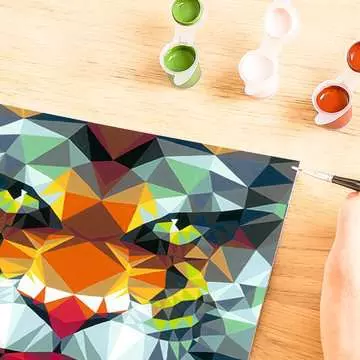CreArt - 24x30 cm - Polygon Tiger Loisirs créatifs;Peinture - Numéro d’art - Image 6 - Ravensburger