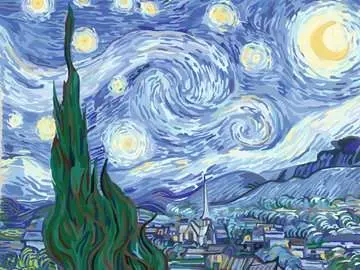 CreArt - 30x40 cm - Van Gogh - La nuit étoilée Loisirs créatifs;Numéro d art - Image 2 - Ravensburger