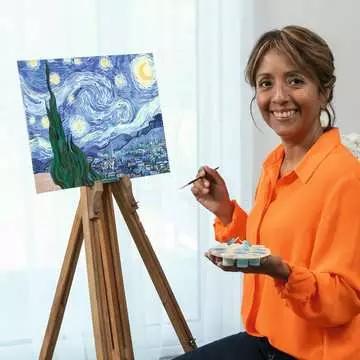 CreArt Vincent van Gogh: Hvězdná  noc Kreativní a výtvarné hračky;CreArt Malování pro dospělé - obrázek 5 - Ravensburger