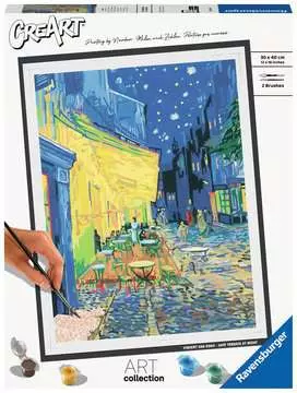CreArt - 30x40 cm - Van Gogh - La terrasse du café le soir Loisirs créatifs;Peinture - Numéro d’art - Image 1 - Ravensburger