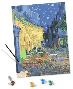CreArt - 30x40 cm - Van Gogh - La terrasse du café le soir Loisirs créatifs;Peinture - Numéro d’art - Image 3 - Ravensburger